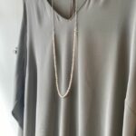 Kette mit Perlen - silber – Bild 3