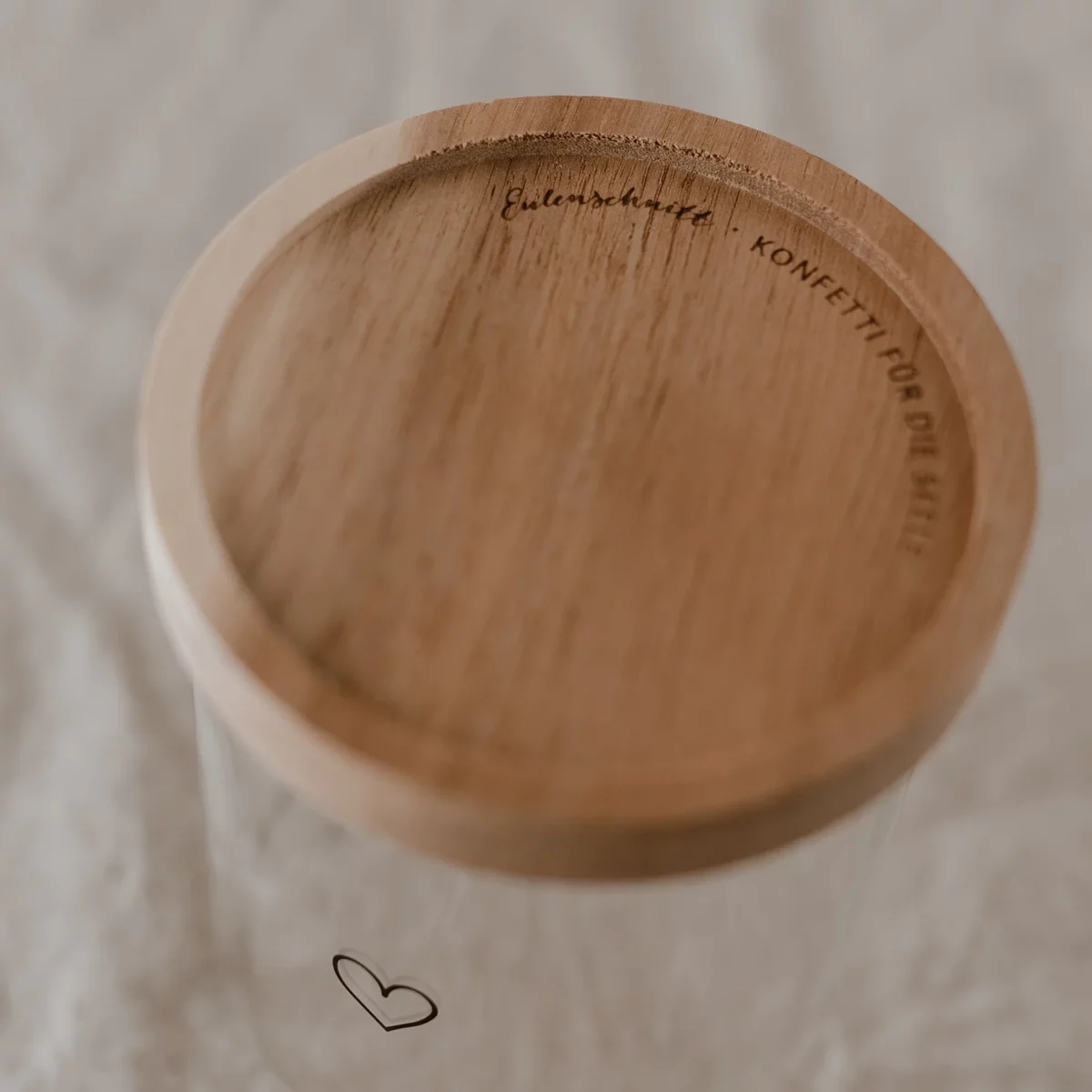 Vorratsglas mit schwarzem Herz - Eulenschnitt – Bild 3