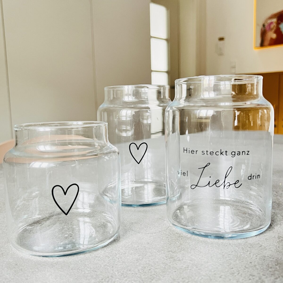 Eulenschnitt Vase Ambiente Vase Glas - verschiedene Modelle mit Liebe – Bild 3