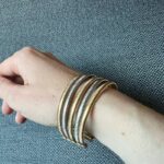 Armreif in Gold und Silber