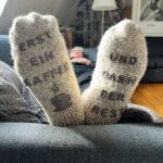 Socken Erst ein Kaffee