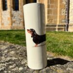 Vase mit Dackel – Bild 2