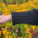 Rollkragenpullover schwarz mit Streifen – Bild 4