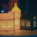 Glamour Lichthaus mit Glitzer