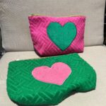 Kosmetiktasche mit Herz reduziert von 29.- auf 20.-