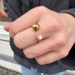 Ring mit Kugel und Stein – Bild 3