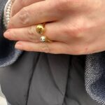 Ring mit Kugel und Stein – Bild 2