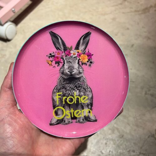 Flaschenuntersetzer Hase