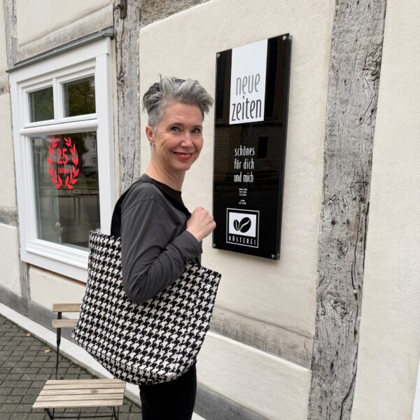 Artebene Hahnentritt Shopper
